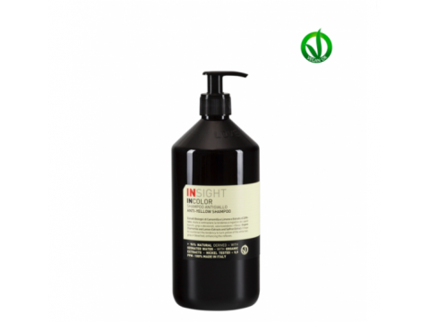 INSIGHT INCOLOR ANTI-YELLOW geltoną atspalvį naikinantis šampūnas, 900 ml